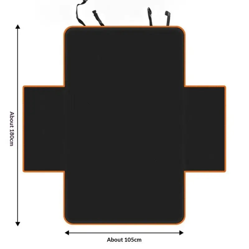 Portable Pet Car Mat For Dog Cat Rear Seat Waterproof Wear Resistant Rear Seat Protector Mat Travel Automotive Pet Supplies