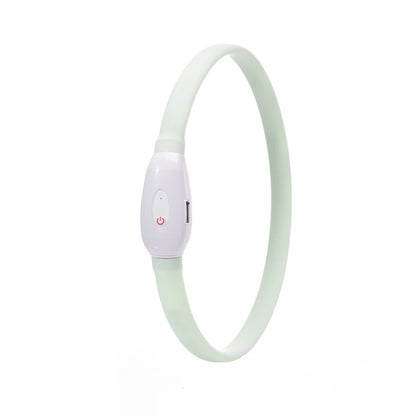 Dog Collar LED Light USB Discoloration Luminous Collar Perro Luz Led Dog Collar Flashing Rechargeable Glowing Collar For Dog Pet