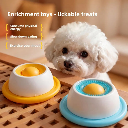 Dog toy with hidden treats, slow-feeding bowl, licking fun, educational,interactive, self-entertaining,boredom-relieving cat toy