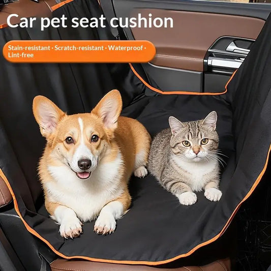 Portable Pet Car Mat For Dog Cat Rear Seat Waterproof Wear Resistant Rear Seat Protector Mat Travel Automotive Pet Supplies