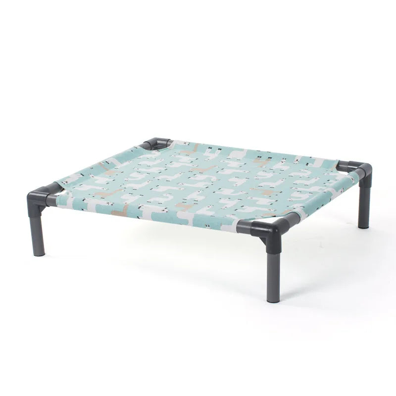 Detachable Dog Hammock Bed With Washable Bed Mat, Comfortable Moisture Proof Raised Dog Bed With Non slip Bottom,Rectangle Elev