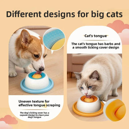 Dog toy with hidden treats, slow-feeding bowl, licking fun, educational,interactive, self-entertaining,boredom-relieving cat toy