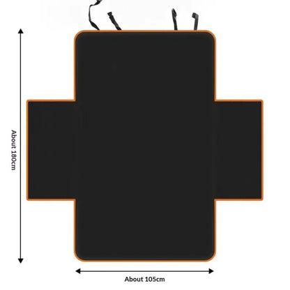 Portable Pet Car Mat For Dog Cat Rear Seat Waterproof Wear Resistant Rear Seat Protector Mat Travel Automotive Pet Supplies